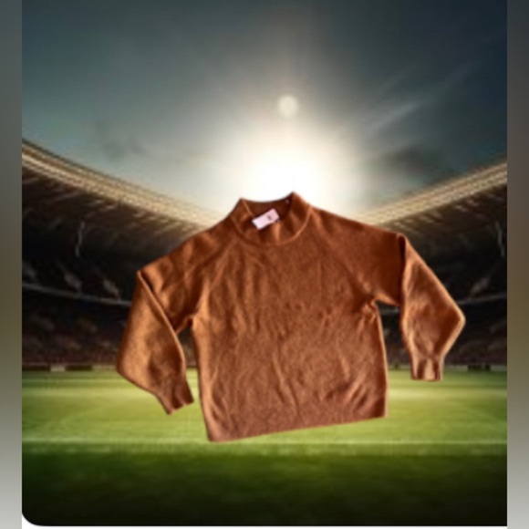 Gap crew  neck sweater GAP Sweater Unisex Size L RN 54023 Retro Knitting Brown - Picture 3 of 16